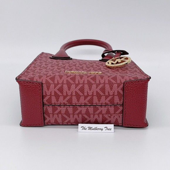 Michael Kors Extra Small Mercer Logo Crossbody Bag + Card Case Mulberry NWT $536 - Picture 14 of 14